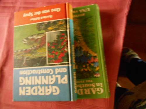 TWO UNA VAN DER SPUY BOOKS -  GARDEN PLANNING and CONSTRUCTION and THE FLOWER GARDEN