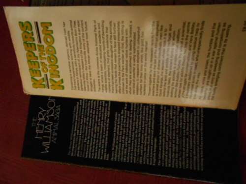 2 books  - ANIMAL SAGA stories - TARKA THE OTTER etc. and KEEPERS OF THE KINGDOM NOVEL G Miller