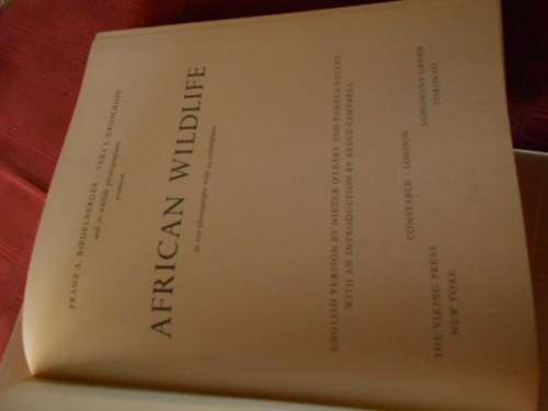 3 BOOKS- WILDLIFE  F. Roedelberger, BACK TO AFRICA - R Jay,  Life and death of pool J Struthers