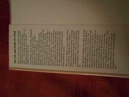 3 BOOKS- WILDLIFE  F. Roedelberger, BACK TO AFRICA - R Jay,  Life and death of pool J Struthers