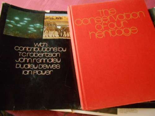 2 BOOKS:GAME PARKS NATURE RESERVES and CONSERVATION HERITAGE Andries du Plessis
