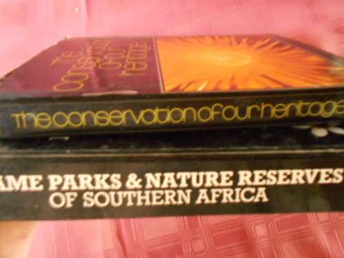 2 BOOKS:GAME PARKS NATURE RESERVES and CONSERVATION HERITAGE Andries du Plessis