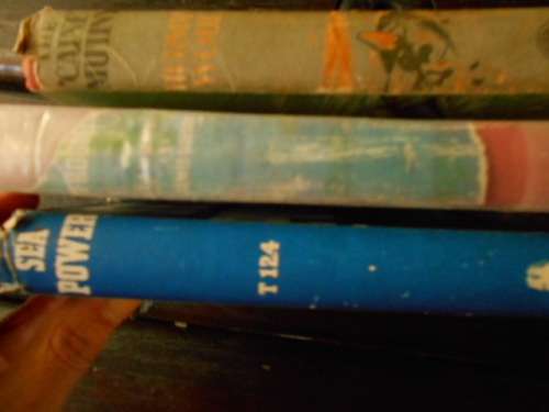3 BOOKS: SEA POWER T124 1941, FROGMEN WARTIME - T WALDRON  1953 -  CAINE MUTINY - H WOUK 1951