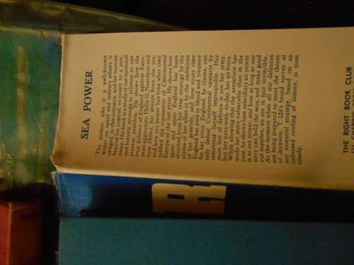 3 BOOKS: SEA POWER T124 1941, FROGMEN WARTIME - T WALDRON  1953 -  CAINE MUTINY - H WOUK 1951