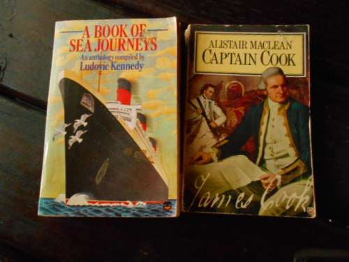 two sea books LUDOVIE KENNEDY - A BOOK OF SEA JOURNEYS and CAPTAIN MACLEAN CAPTAIN COOK