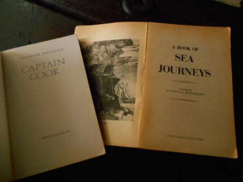 two sea books LUDOVIE KENNEDY - A BOOK OF SEA JOURNEYS and CAPTAIN MACLEAN CAPTAIN COOK