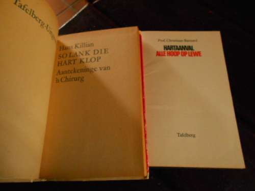 PROF BARNARD - HARTAANVAL ALLE HOOP OP LEWE 1STE ED and SO LANK DIE HART KLOP  KILLIAN