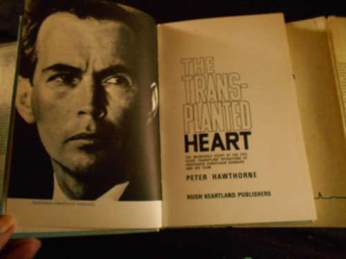 2 BOOKS P HAWTHORN - TRANSPLANTED HEART and BARNARD and STANDER  THE NIGHT SEASON
