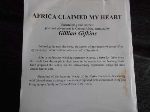 2 BOOKS AFRICA CLAIMED MY HEART (Adventures)  - GIFKINS and TREKKING DENIS BECKETT