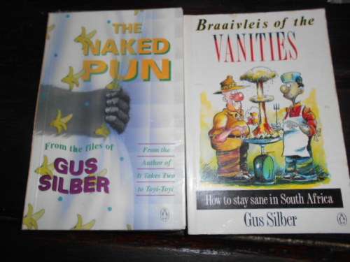 GUS SILBER - 2 BOOKS - BRAAIVLEIS OF VANITIES + THE NAKED PUN  ILLUS S  PENGUIN