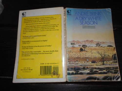 ANDRE BRINK - A DRY WHITE SEASON - Flamingo 1984 Fontana Paperback