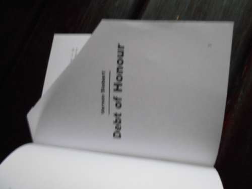 VERNON SIEBERT - DEBT OF HONOUR - DEC 2007 SOFTBACK PUBLISELF