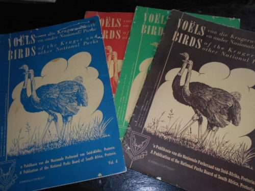 VIER B0EKE VOELS VAN KRUGELWILDTUIN & ANDER NASIONALE PARKE ILLUS  MEV T CAMPBELL