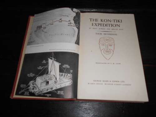 THOR HEYERDAHL - THE KON-TIKI EXPEDITION - GEORGE ALLEN and UNWIN HARDEBACK 1951