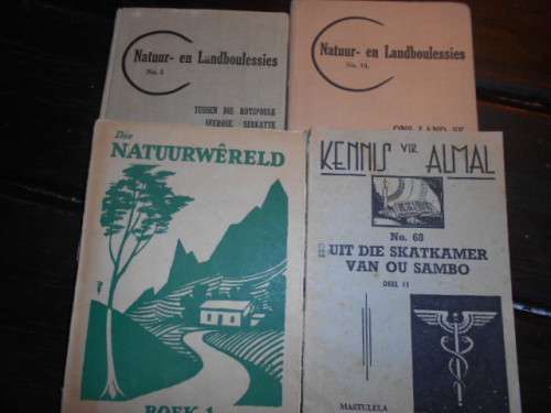 4 NATUUR- 2 boekies natuur & landboulessies - Heese, skatkamer  ou Sambo & natuurwereld
