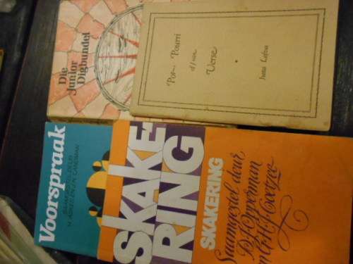 4 GEDIGTE BOEKE  SKAKERING, VOORSPRAAK - ASKES, JUN DIGBUNDEL and POT POURI