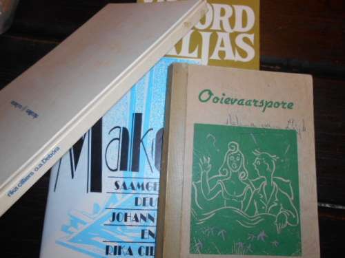 4 GEDIGTEBOEKE ENS - RH PHEIFFER - WOORD PALJAS, OOIEVAARSPORE,  RIKA CILLIERS MAKET and O.A DEBORA