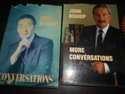 2 BOOKS JOHN BISHOP - CONVERSATIONS and MORE CONVERSATIONS 1990 and 1993