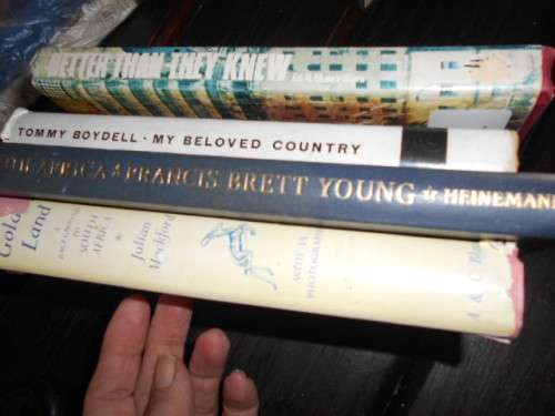 4 books - BELOVED COUNTRY- BETTER THEY KNEW,-GOLDEN LAND and IN SOUTH AFRICA F Brett YOUNG