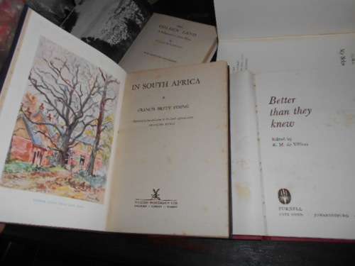 4 books - BELOVED COUNTRY- BETTER THEY KNEW,-GOLDEN LAND and IN SOUTH AFRICA F Brett YOUNG