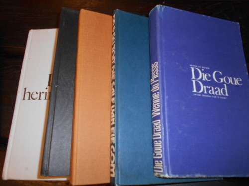 5 BOEKE:  GOUE DRAAD, OPPAD NA GRENS, DIENSHERINNERINGE,   SALF  EIE GOM, GELIEFDE GENERAAL
