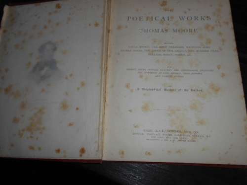 THOMAS MOORE - THE POETICAL WORKS - BIOGRAPHICAL MEMOIR OF AUTHOR