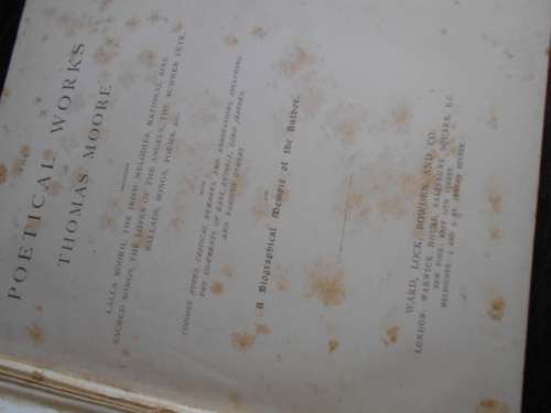 THOMAS MOORE - THE POETICAL WORKS - BIOGRAPHICAL MEMOIR OF AUTHOR