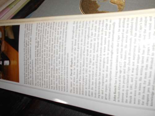 JOHN KENCH - THE COMPLETE BOOK OF SOUTH AFRICAN WINE - STRUIK PUB 1983