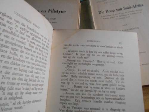 3 OU  LANGENHOVEN  BOEKE - HOOP SUID-AFRIKA , Doppers and Fillistyne, Versamelde werke No. 1
