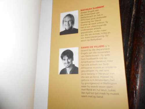 M Slabbert and D de Villiers -  DAVID KRAMER `N BIOGRAFIE  MAN AGTER ROOI VELLIES 2011