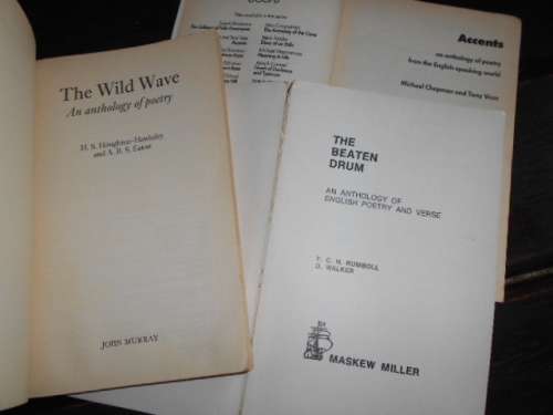 3 SOFTBACK POEMBOOKS - ACCENTS, THE WILD WAVE and THE BEATEN DRUM