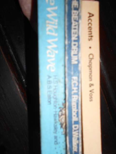 3 SOFTBACK POEMBOOKS - ACCENTS, THE WILD WAVE and THE BEATEN DRUM