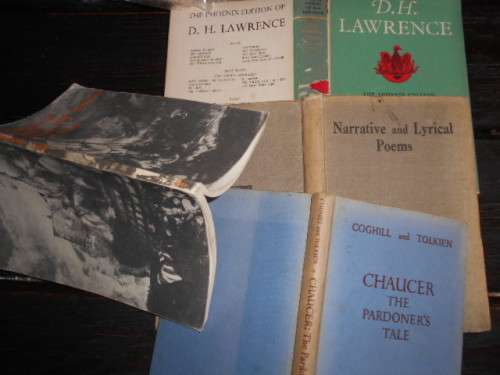 4 POEM BOOKS -  OF SPIRIT, NARRATIVE and POEMS, COMPLETE POEMS VOL 1 and CHAUCER Coghill