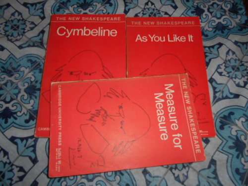 3  SHAKEPEARE BOOKS- AS YOU LIKE IT,  CYMBELINE and MEASURE FOR MEASURE