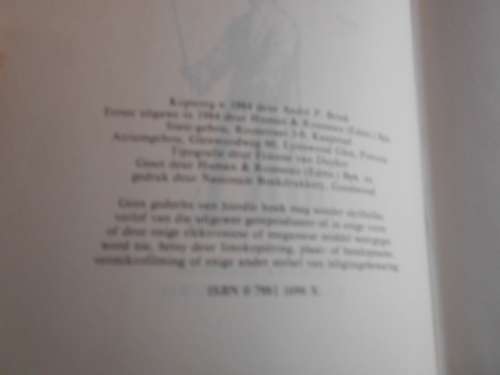 ANDRE P BRINK - DIE MUUR VAN DIE PES ROMAN 1984 HUMAN and ROUSSEAU HARDEBAND 1STE ED.