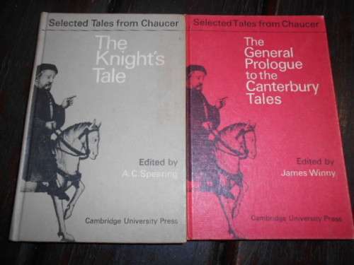 2 Chaucer  books - SELECTED TALES -  Canterbury Tales James Winny and The Knights Tale Spearin