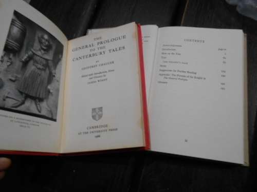 2 Chaucer  books - SELECTED TALES -  Canterbury Tales James Winny and The Knights Tale Spearin