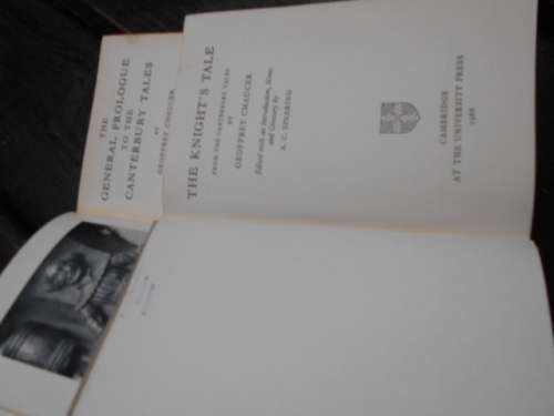 2 Chaucer  books - SELECTED TALES -  Canterbury Tales James Winny and The Knights Tale Spearin