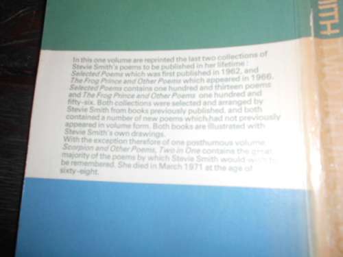 STEVIE SMITH - TWO IN ONE - THE FROG PRINCE - SELECTED POEMS  LONGMAN