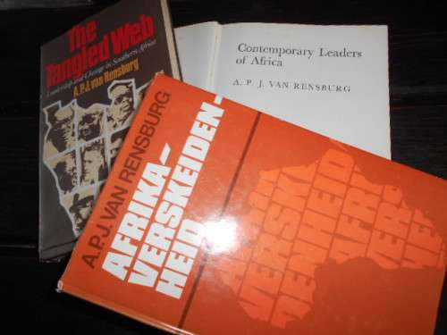 3 BOOKS - - TANGLED WEB , AFRIKA VERSKEIDENHEID and CONTEMPORARY LEADERS
