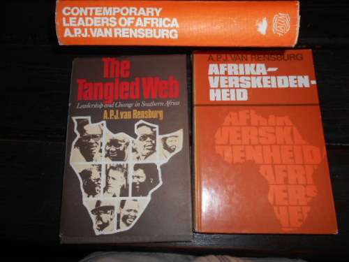 3 BOOKS - - TANGLED WEB , AFRIKA VERSKEIDENHEID and CONTEMPORARY LEADERS