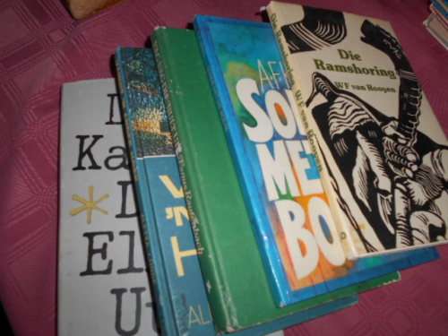 4 KORTVERHAAL STORIEBOEKE - F Rautenbach, AF Kriel, Alet Lubbe, Dirk Kamfer en roman WE van  Rooyen