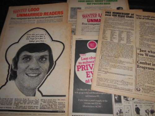 PRIVATE EYE MAGAZINES APRIL - OCT  1973  NO 296, 300, 306, 307 AND 308