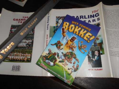 2RUGBY BOOKS - HIER KOMME BOKKE and The Carling Years  ENGLAND RUGBY Mick Cleary