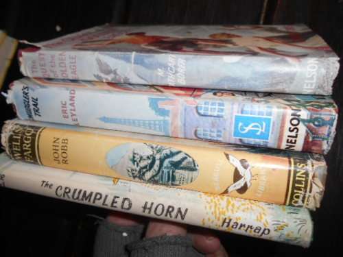 4 books - The quest of the golden eagle, Smugglers trails, Crumped horn and Wells Fargo