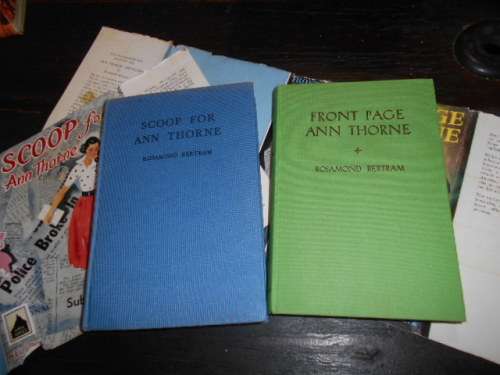 2 BOOKS - R BERTRAM - SCOOP FOR ANN THORNE and FRONT PAGE ANN THORNE