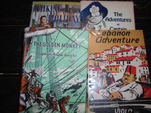 4 books - Adventures Captain Haylestone, Lebanon Adventure, Dangerous Creek and The golden monkey
