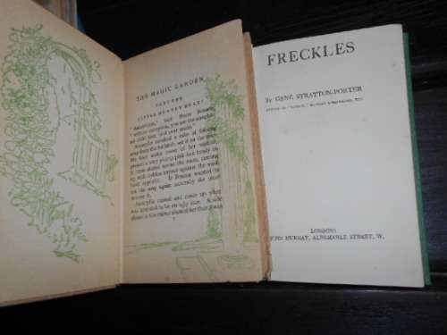 TWO GENE STRATTON-PORTER  BOOKS THE MAGIC GARDEN - 48THOUSAND and FRECKLES
