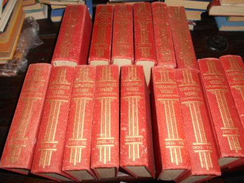 VERSAMELDE WERKE CJ LANGENHOVEN 1956 - 15 van 16 boeke in stel, - (boek V ontbreek)
