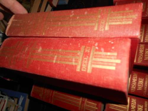 VERSAMELDE WERKE CJ LANGENHOVEN 1956 - 15 van 16 boeke in stel, - (boek V ontbreek)